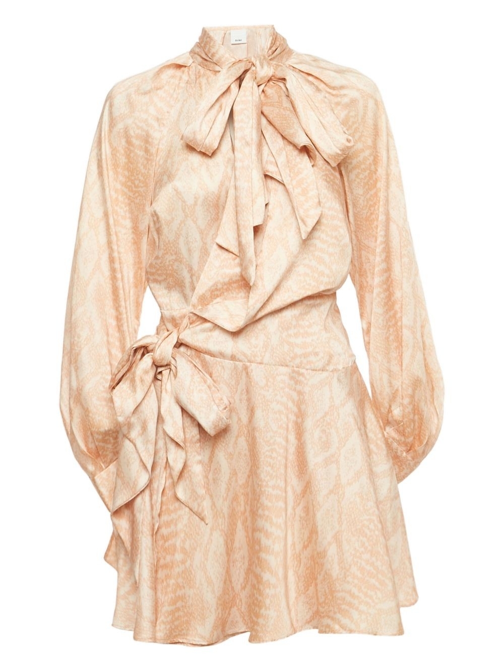 Acler Satin Jacquard Wrap Mini Dress Size 2 - Picture 2 of 7